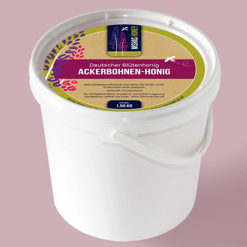 Ackerbohnenhonig - Blütenhonig aus Deutschland Blütenhonig Mishas Honey - Imkerei