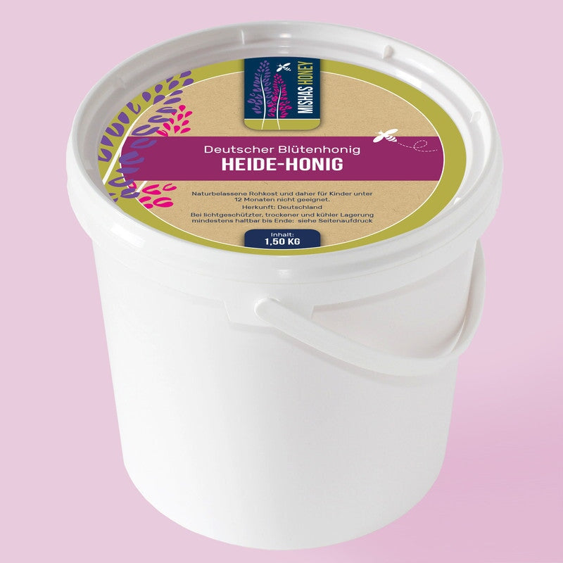 Heidehonig - Blütenhonig aus Deutschland Blütenhonig Mishas Honey - Imkerei