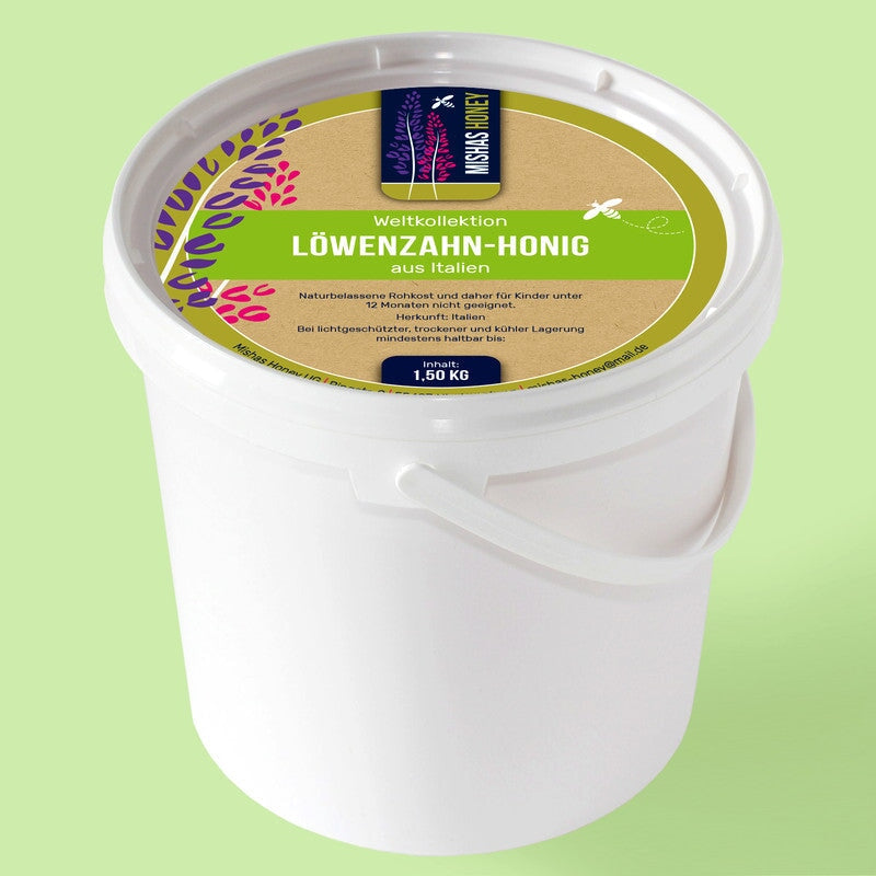 Löwenzahnhonig - Blütenhonig aus Italien Blütenhonig Mishas Honey - Imkerei