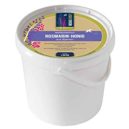 Rosmarinhonig hellgold cremig — naturbelassen vom Imker Spanien — Mishas Honey Imkerei
