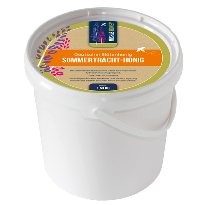 Sommertrachthonig 1,5 kg – naturbelassener Blüten- und Waldhonig aus Deutschland kaufen
