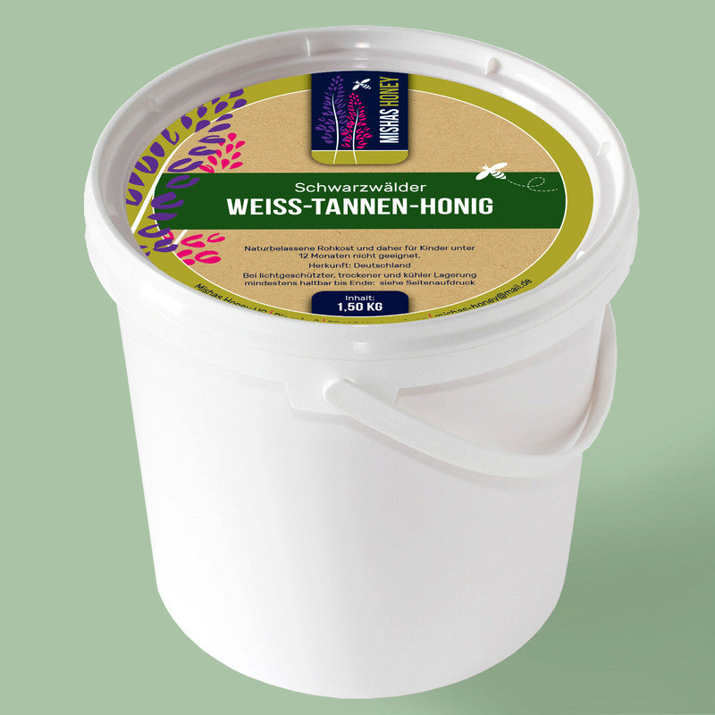 Weisstannenhonig 1,5 kg — seltener Waldhonig aus dem Schwarzwald — Mishas Honey